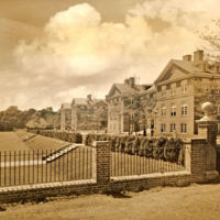 Chancellors Hall (formerly Tyler Hall) and the Sunken Garden, Undated