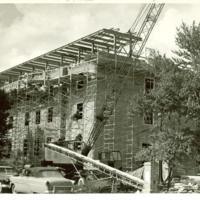 Grace Warren Landrum Hall under construction, circa 1957