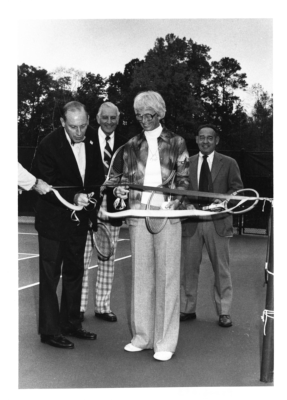 Cornelia Storrs Adair Tennis Courts Ribbon Ceremony, circa 1976