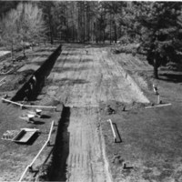 Grace Warren Landrum Hall construction, circa 1957
